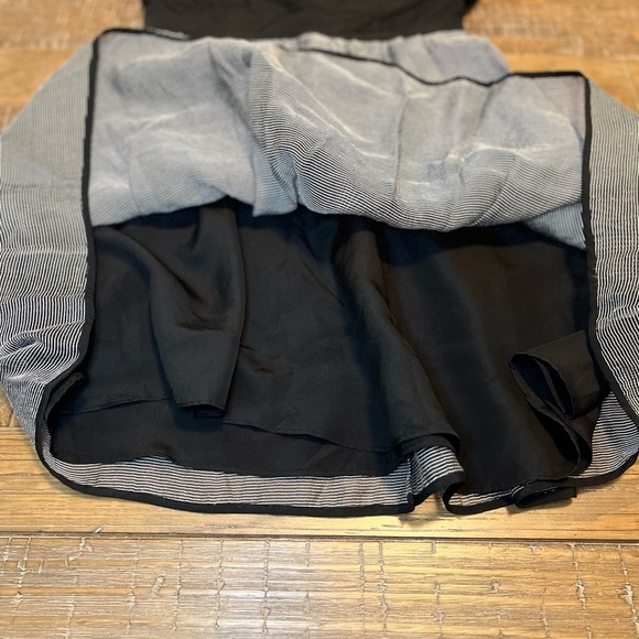 BCBGeneration Black and Gray Fit and Flare Midi Dress - Picture 11 of 13